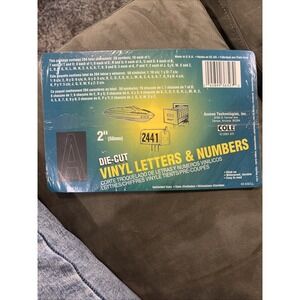 Vintage 2" Die Cut Vinyl Letters And Numbers Stick On Waterproof, Durable